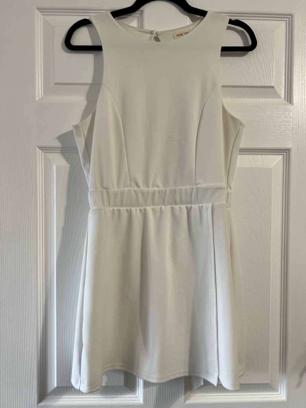 Moa Moa White Sleeveless Romper